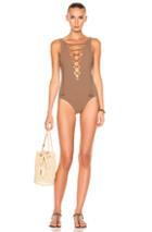 Karla Colletto Entwined Swimsuit In Brown,neutrals