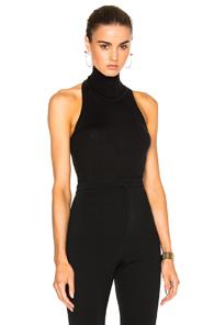 Alexandre Vauthier Sleeveless Turtleneck In Black