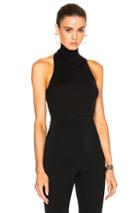 Alexandre Vauthier Sleeveless Turtleneck In Black