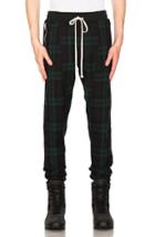 Fear Of God Wool Plaid Trousers In Black,checkered & Plaid,green