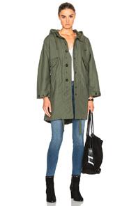 Engineered Garments Double Cloth Highland Parka In Green