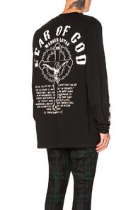 Fear Of God X Warren Lotas Heavy Jersey Long Sleeve Tee In Black