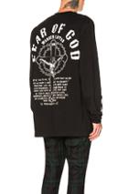 Fear Of God X Warren Lotas Heavy Jersey Long Sleeve Tee In Black