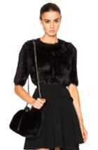 Carven Short Sleeve Sweater In Black