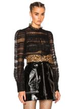 Isabel Marant Ronny Victorian Story Blouse In Black