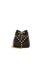 Saint Laurent Y Studs Baby Bucket Chain Bag In Black