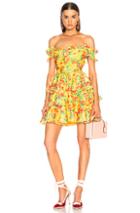 Caroline Constas Helena Dress In Yellow