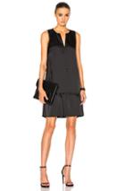 Atm Anthony Thomas Melillo Sleeveless Ruffled Dress In Black