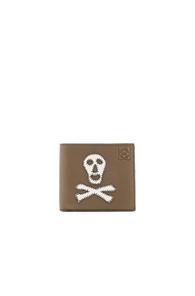 Loewe Skull Bifold Wallet In Brown