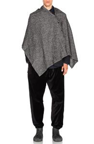 Engineered Garments Jersey Button Shawl In Gray