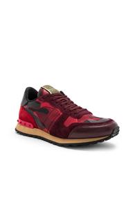 Valentino Sneakers In Red,abstract