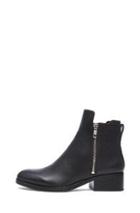 3.1 Phillip Lim Alexa Cow & Sheepskin Leather  Boots In Black