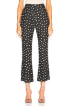 Rixo London Rocky Pants In Geometric Print,black