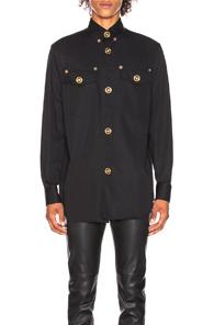 Versace Western Shirt In Black