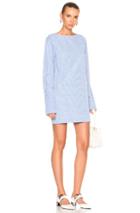 Toteme Lavarone Dress In Blue,checkered & Plaid