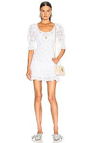 Jonathan Simkhai Crochet Lace Mini Dress In White