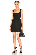 Red Valentino Mini Corset Dress In Black