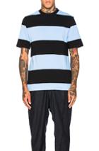 Alexander Wang Engineered Stripe Tee In Blue,stripes