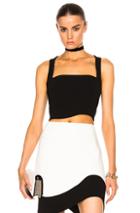 Mugler Technical Cady Top In Black