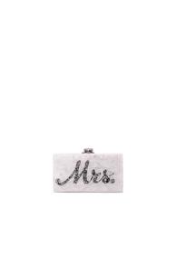 Edie Parker Mrs. Clutch In Black,metallics