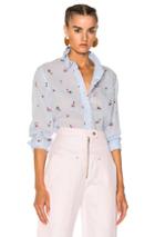 Isabel Marant Uliana Shirt In Blue,floral