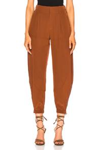 Chloe Tapered Pants In Brown