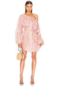 Zimmermann Sunny Skater Shirt Dress In Floral,pink,white