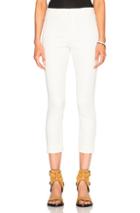 Isabel Marant Lindy New Stretch Cotton Pants In White