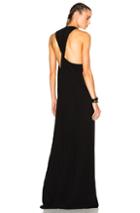 Baja East Twisted Back Dress In Black