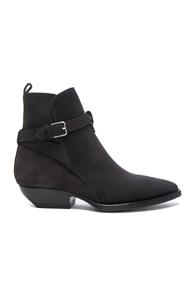 Saint Laurent Suede Theo Jodhpur Boots In Gray
