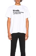 Sacai Truth Tee In White