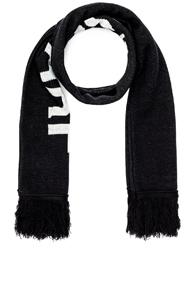 Off-white Quote Scarf In Black