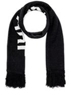 Off-white Quote Scarf In Black