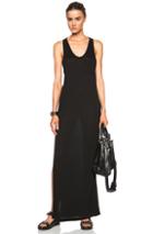 T By Alexander Wang Classic Viscose Tank Dress With Pocket In Black