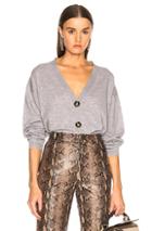 Acne Studios Lilou Cardigan In Gray