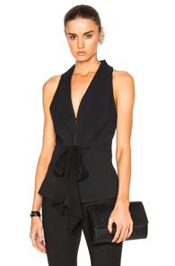 Lover Enigma Waistcoat Top In Black