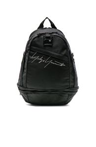 Yohji Yamamoto Logo Backpack In Black