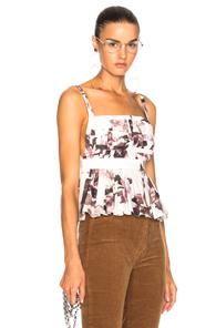 Brock Collection Tabby Top In White,abstract