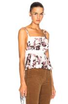 Brock Collection Tabby Top In White,abstract