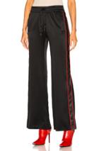 Amiri Silk Leather Track Pant In Black