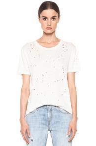 Iro Clay Destroyed Tee In White