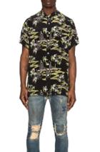 Blackfist Toxic Hawaiian Printed Silk Shirt In Black,abstract