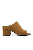 3.1 Phillip Lim Suede Cube Heels In Brown