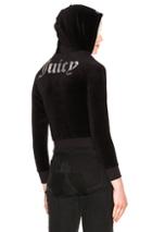 Vetements X Juicy Couture Shrunk Shoulder Hoodie In Black