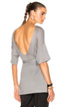 Soyer Low Back Tunic Top In Gray