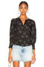 Veronica Beard Franci Top In Black,floral
