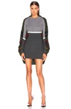 Y Project Skinny Sweater In Green,gray,stripes