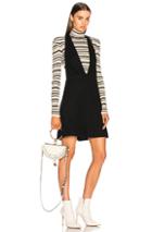 Chloe Washed Wool Jersey Sleeveless Romper In Black