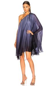 Caroline Constas Ancel Dress In Blue,ombre & Tie Dye