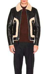 Coach 1941 Shearling Stinger Jacket In Black